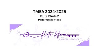 TMEA 20242025 All State Flute Etude 2 [upl. by Aihsoj]