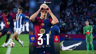 Barca vs Espanyol  31  Olmo Brace [upl. by Templas]