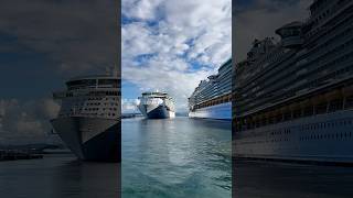 Bon Voyage Adventure Big cruise ships in Port of San Juan Shorts [upl. by Aubigny]