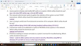 CIS40A Unit 6 Lecture TCPIP Utilities [upl. by Hareemas499]