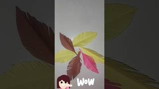 Feather 🪶 made of paper 📃 👌 diy how to made paper of feather 😱🤩 [upl. by Adnahcir]