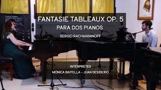 Rachmaninoff  Suite n° 1 Op 5 Fantasie Tableaux 2 pianos  3° mov [upl. by Eilrebma909]