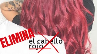 Como ELIMINAR el cabello ROJO de 1 sola APLICACION [upl. by Ennayehc976]