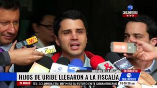 Tomás y Jerónimo Uribe ya declararon ante la Fiscalía  CABLENOTICIAS [upl. by Cirdnek]