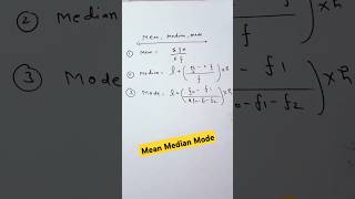 Mean Median Mode Mean Median Mode Formula Mean Median Mode Tricks Mean Mode Median short [upl. by Myrtice]