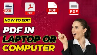 How to Edit PDF in Laptop or Computer 2024 Guide [upl. by Laohcin]