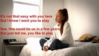 Helplessly Tatiana Manaois  Lyrics Video [upl. by Maclaine]