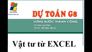 Lấy đơn giá vật tư từ file Excel  Hướng dẫn dự toán G8 2017  Mobile 0974505320 [upl. by Albrecht]