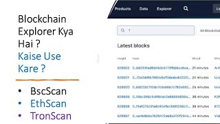 Bscscan kya hota hai Etherscan hindi Blockchain explorer kya haiUrdu Hindi [upl. by Gintz]