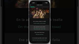 Soltera Lyrics English Translation  Shakira via LyricFluent app learnspanishwithshakira [upl. by Ecirtaed]