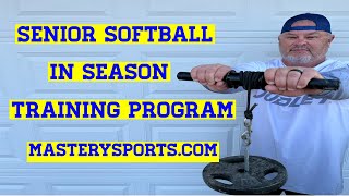 Senior softball in season Training Program [upl. by Nylynnej]