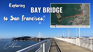 Walking Tour 4K Explore Bay Bridge connecting Oakland and San Francisco ambience sound [upl. by Aislehc]