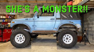 Suzuki Samurai Budget Build  Suspension Setup [upl. by Airekat]