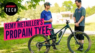 Remy Metailler’s Propain Tyee  GMBN Tech Pro Bike Check [upl. by Hinkel]