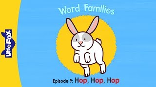 Word Family op  Word Families 9  Hop Hop Hop  Phonics  Little Fox  Animated Stories for Kids [upl. by Wendelina]