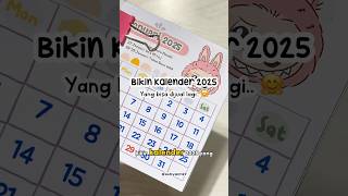 Kalender 2025 Tema Labubu ✨ idebermain youtubeshorts diy kalender2025 [upl. by Meill]