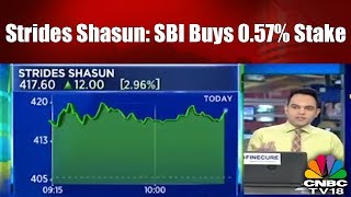 Strides Shasun SBI Buys 057 Stake  Chartbusters  CNBC TV18 [upl. by Werdma]