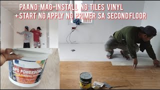 paano mag install ng tiles vinyl [upl. by Flatto689]