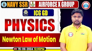 Navy SSR Air force X Group ICG GD 2024 Physics Practice Set 05 Newton Law of Motion Physics [upl. by Sarazen]