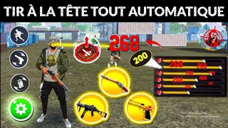 Astuce Free Fire Auto Headshot 2024 Sensibilité  Paramètres de sensibilité du Headshot RAM 2 Go [upl. by Weight]