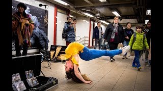 SOFIE DOSSI BREAKS THE 10 MINUTE PHOTO CHALLENGE RECORD IN NYC SUBWAY [upl. by Acirred]