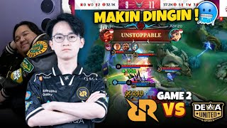 DAMAGE APAAN TUH SKYLAR RRQ VS DEWA GAME 2 MPL ID S14 WEEK 8 DAY 1 [upl. by Ahsilac]