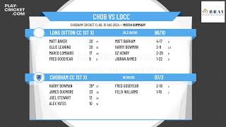 Chobham CC 1st XI v Long Ditton CC 1st XI [upl. by Plate]