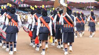 Karnataka Girls Performance in Vijayawada KarnatakaGirls Inter school level Band competitions [upl. by Anatnas220]