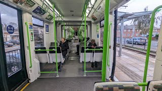 London Trams full journey Beckenham Junction to Wimbledon 24112022 [upl. by Acenes]