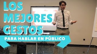 Los mejores GESTOS para hablar en público [upl. by Enylcaj]