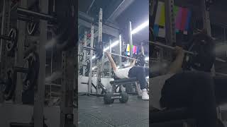 725 kg bench press one rep max new pr🔥 [upl. by Sillig]