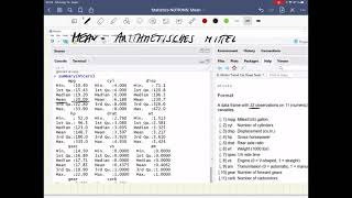 Statistics Notions  Mean  arithmetisches Mittel [upl. by Ttsepmet711]