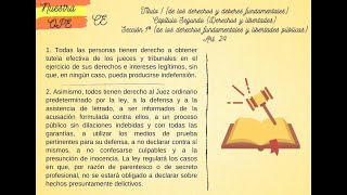 Artículo 24 de la Constitución Española [upl. by Inalaek863]