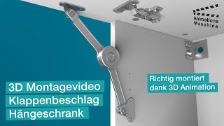 3D Montagetipp Klappenbeschlag eines Hängeschranks richtig montieren [upl. by Ienttirb997]