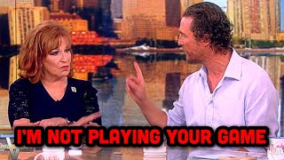 Joy Behar SHUT DOWN By Matthew McConaughey After Asking This ONE Question [upl. by Searle787]