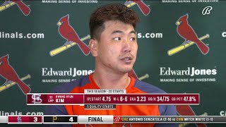 Kwang Hyun Kim on Cardinals loss to Pirates [upl. by Clauddetta]