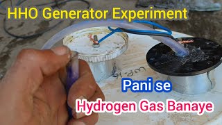 Home Made Electrolyzer to Generate Hydrogen from Water  HHO Generator [upl. by Suired]