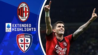 AC Milan vs Cagliari Extended Highlights  Serie A  CBS Sports Golazo [upl. by Ettessil]