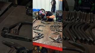 Welding up control arms for Chevy C10 and Dodge D100 Check out the website for more c10 d100 [upl. by Eynahpets]