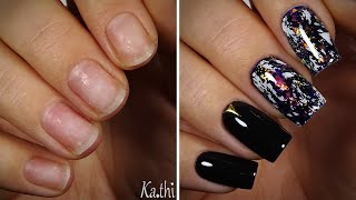 Nägel machen mit Dual Tips und Polygel  Herbst Nageldesign [upl. by Murrell]