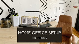 HOME OFFICE SETUP  DIY DECOR [upl. by Anirba]