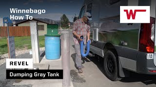 Winnebago Revel Dumping Gray Tank [upl. by Annal942]