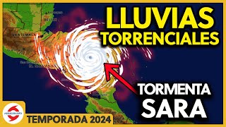 Sara llega a Honduras y luego a Belice Lluvias torrenciales en Centroamerica y Península de Yucatán [upl. by Aneehsirk298]