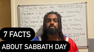 7 Facts About SABBATH Day You MUST KNOW [upl. by Uriah]