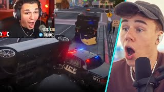 Blau Reacts To UNHINGED NoPixel 40 Clips [upl. by Gemma333]