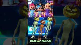 Bebefinn Cocomelon Little Angel Halloween Dame Tu Cosita Coffin Dance Song Cover Tiles hop shorts [upl. by Eneli]