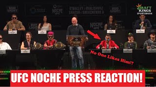 UFC Noche Press Conference REACTION [upl. by Kin]