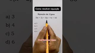 Equação do primeiro grau matematicaconcursos matematica estudar [upl. by Morven921]