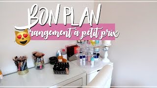 RANGEMENT MAQUILLAGE PAS CHER  VLOG à la maison [upl. by Danieu]