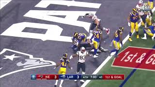 Sony Michel Touchdown  Patriots vs Rams [upl. by Takeshi]